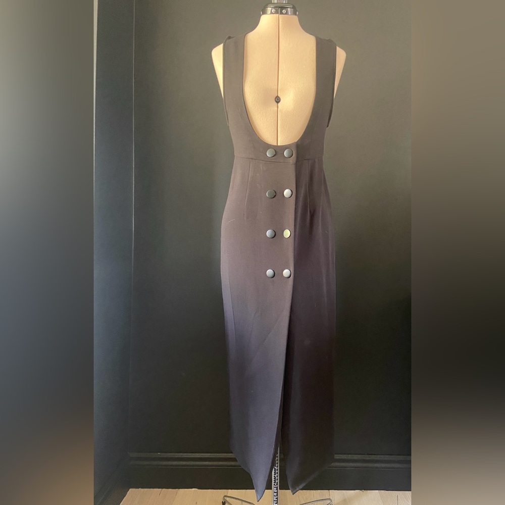 Zara Elegant Black Button-Down jumper Dress size small